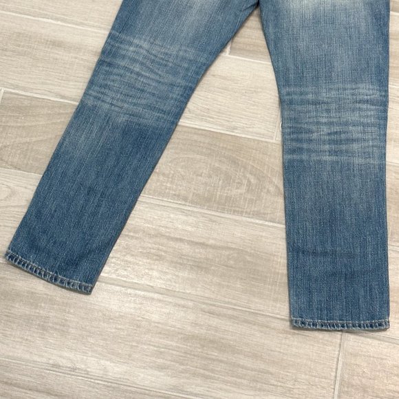 Lucky Brand Sienna Cigarette Ankle Cropped Boyfriend Distressed Jeans Size 24 - Picture 11 of 12